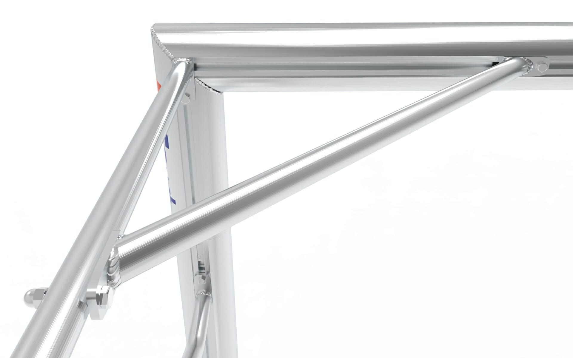 Voetbaldoel Demontabel (7,32 x 2,44 x 0,80 x 1,70m) - Afbeelding 3