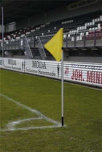 Hoekvlagstok met rubber veersysteem (4 stuks)