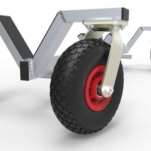 Transportkar voor voetbaldoelen (set van 2 stuks)