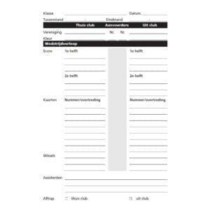 Scheidsrechter Notitieblok